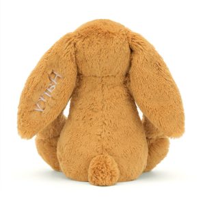 Personalised Bashful Golden Bunny Medium