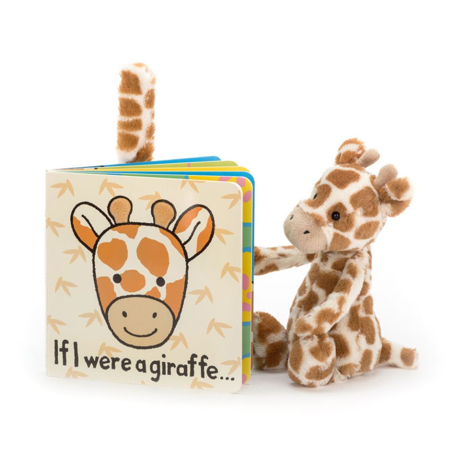 If I Were A Giraffe Book and Bashful Giraffe Small